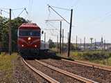 Klaipeda fel�l a TEP70-0235 �rkezik egy IC-vel. A TEP70-el persze pontosan a menetrend szerinti id�ben, csak nekem siker�lt decemberben M62-essel lek�sni a csatlakoz�st...
