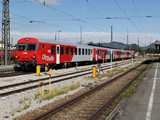 Freilassingig v�gigd�ngett�nk ezzel a vonattal. Az�rt d�zeles, mert innen eg�szen Braunauig megy k�zvetlen vonatk�nt