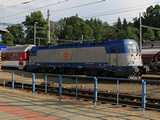 Z�brehn�l el�rj�k a f�vonalat, itt �ppen Pr�ga fel� indul egy Zsoln�b�l j�v� EC, a 380.003-al az �l�n